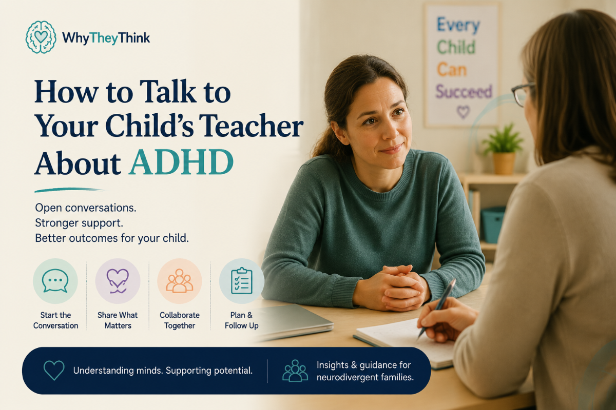 How to talk to your child's teacher about ADHD | WhyTheyThink Blog